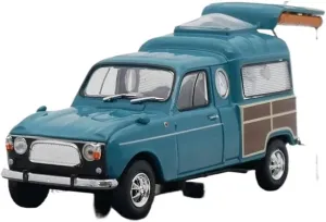 1 43 for Renault 4 Trafic RV Camper Simulation Alloy Car Model Static Display Collectible Toy Souvenir Motor Vehicles Toys