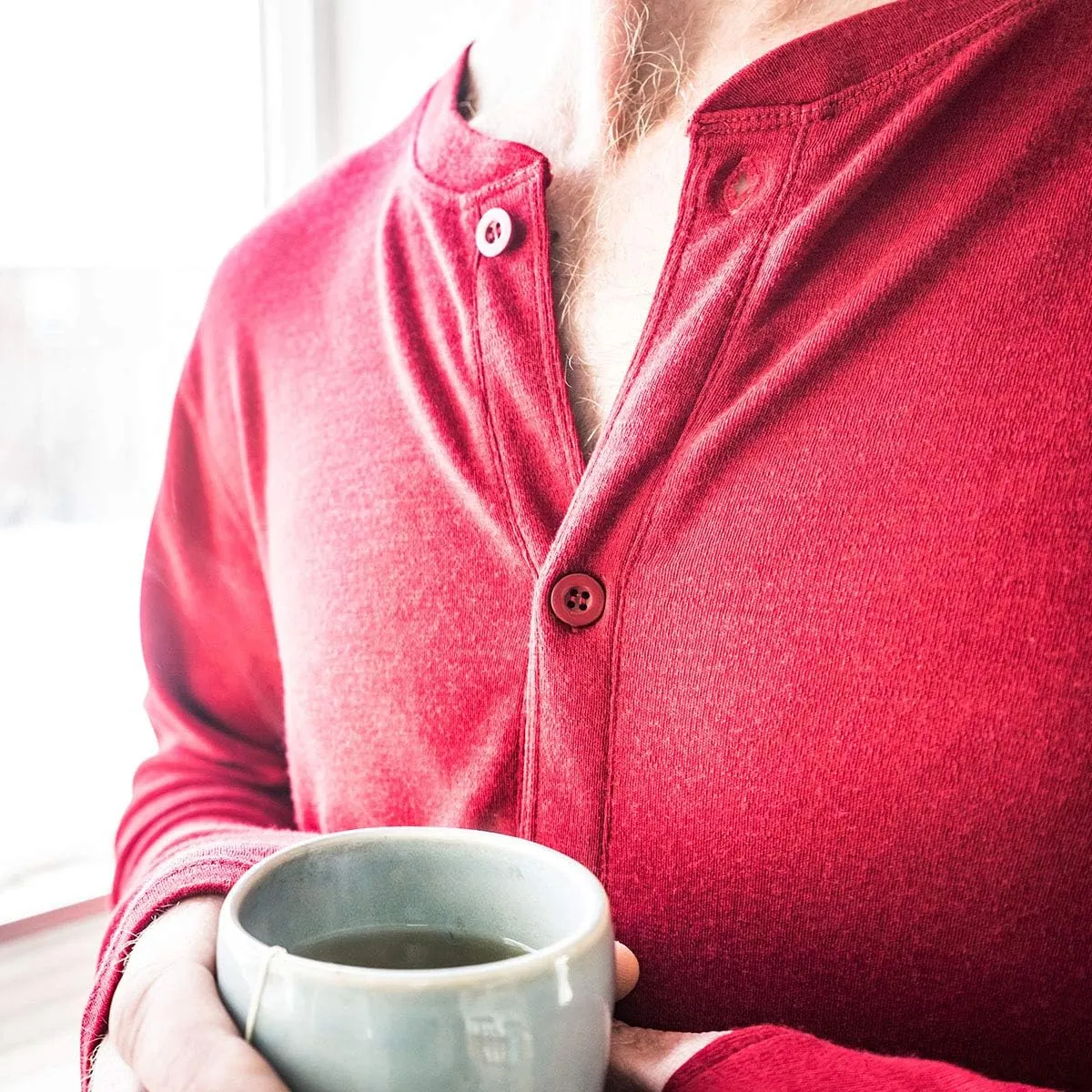 100% Merino Wool Union Suit - Mens Midweight Thermal Base Layer