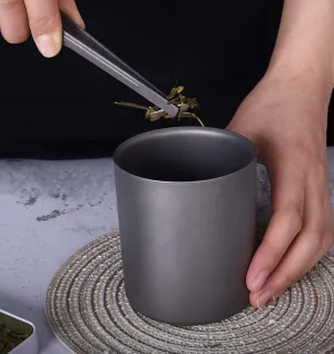 1PC 120ML Pure Titanium Double Layer Water Cup Outdoor Tea Cup Coffee Cup