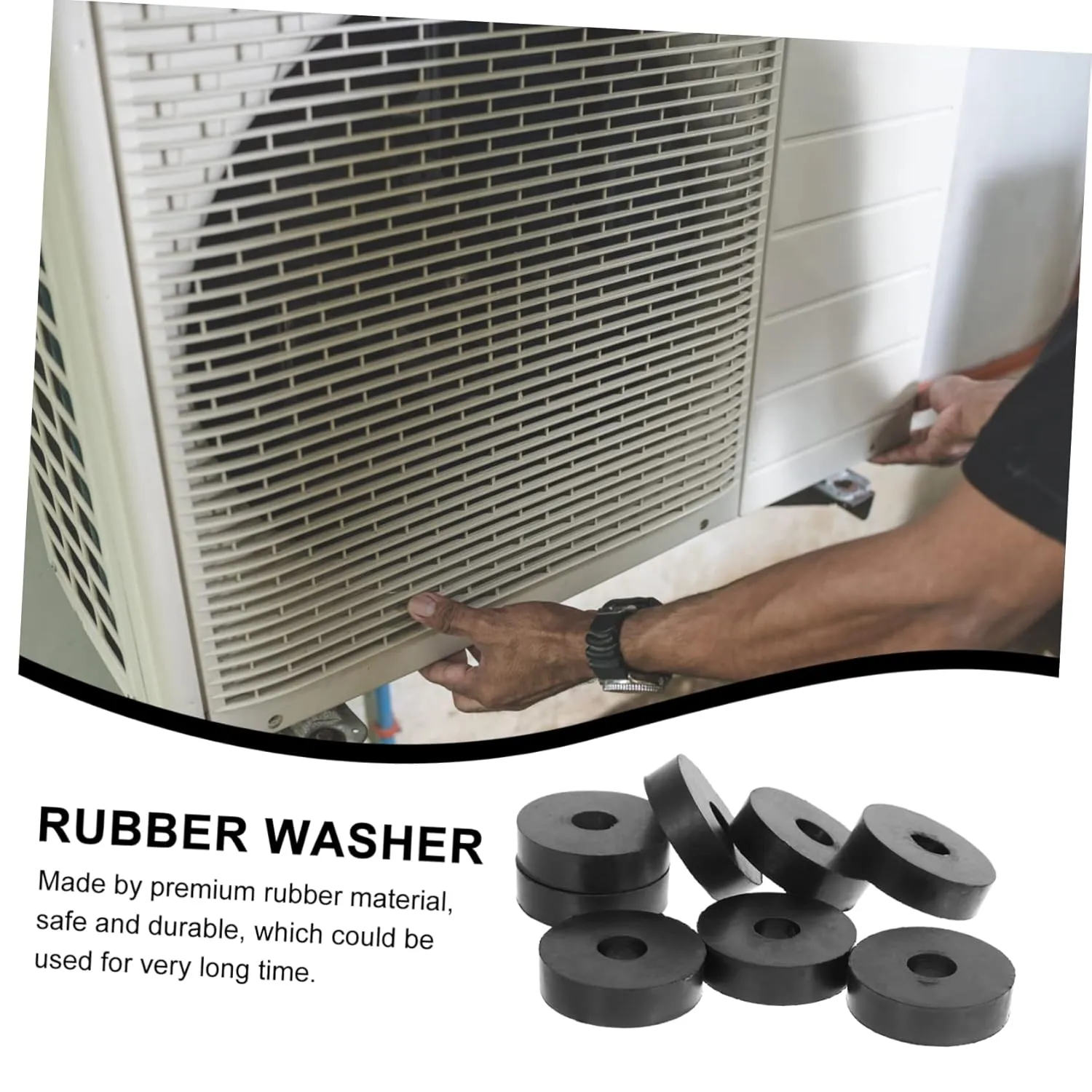 3sets Rubber Shock Pad Washer Anti Vibration Pads Dampening Washing Machine Anti Vibration Isolation Grommets Anti Vibration Grommets Vibration Suppression Rubber Grommets 8pcs*3