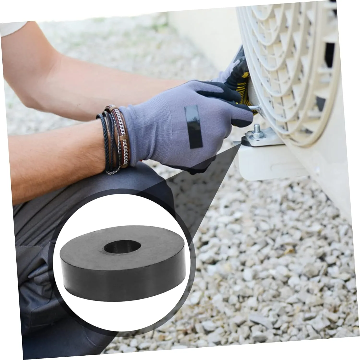 3sets Rubber Shock Pad Washer Anti Vibration Pads Dampening Washing Machine Anti Vibration Isolation Grommets Anti Vibration Grommets Vibration Suppression Rubber Grommets 8pcs*3