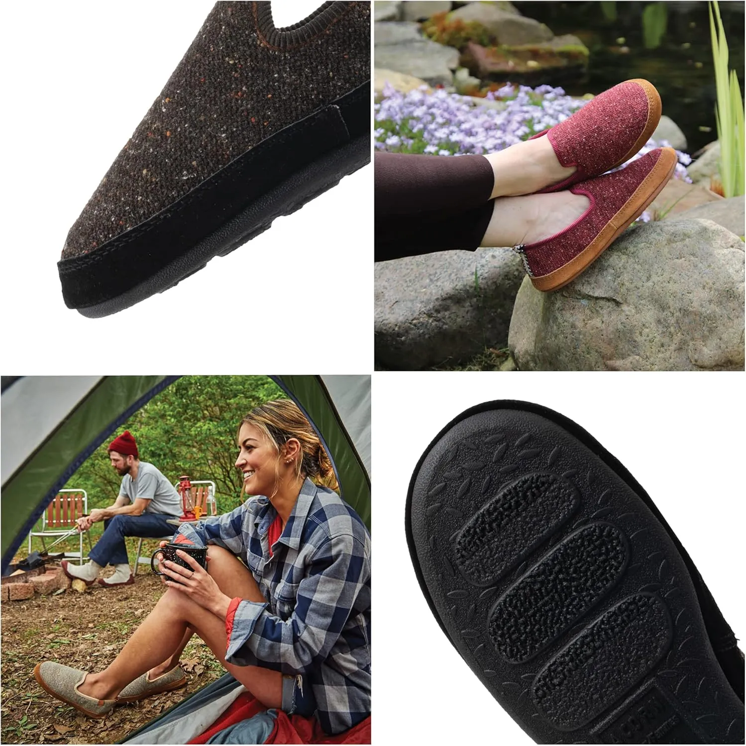 Acorn Women's Lightweight Bristol Loafer with Tweed Upper and Ultralight Cloud Cushioning Slipper