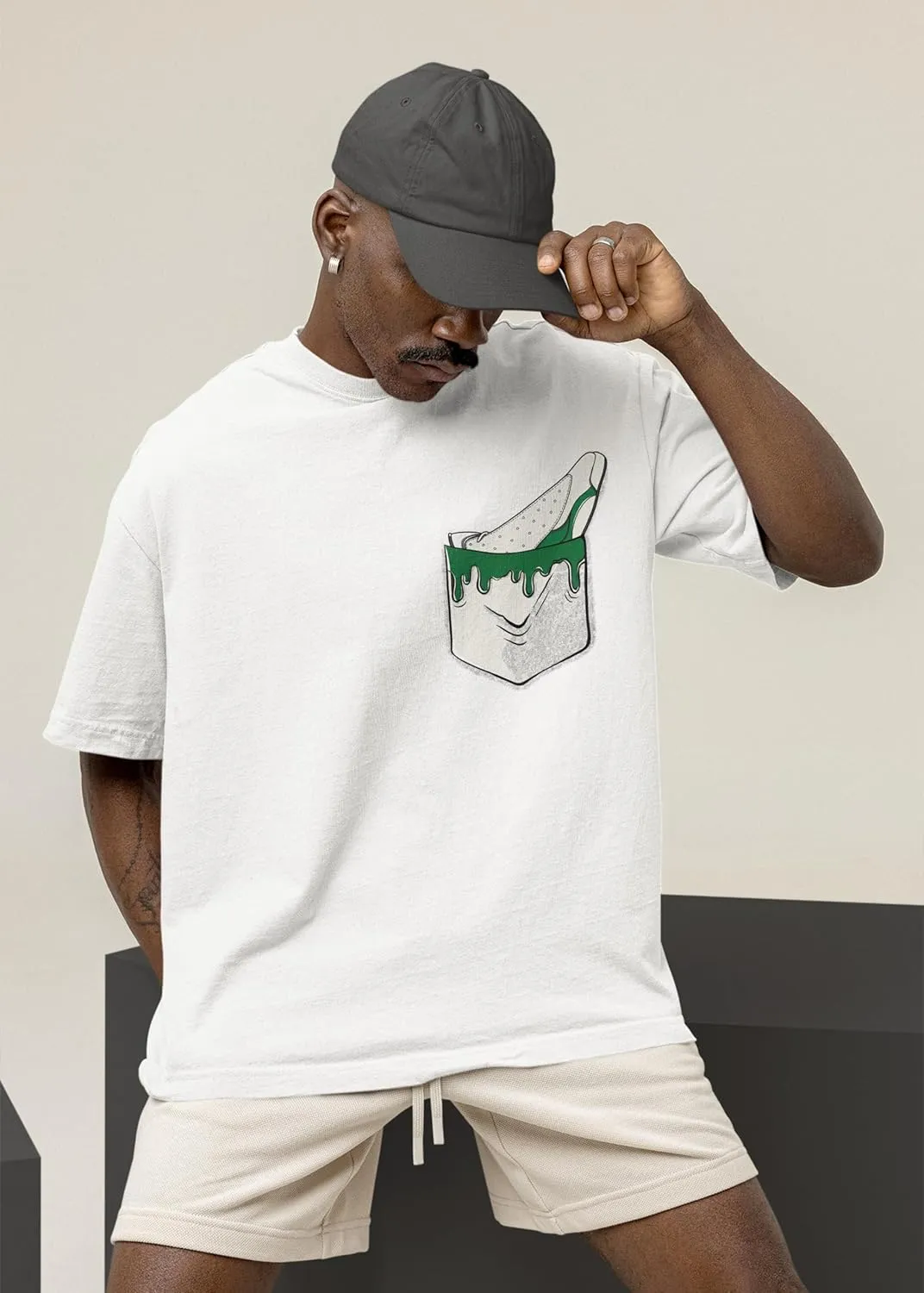 AJ 13 Court of Legends 13s Pine Green Shirt, in Pocket, Shirts Match Sneakers 2D Sneaker T-Shirt Tee