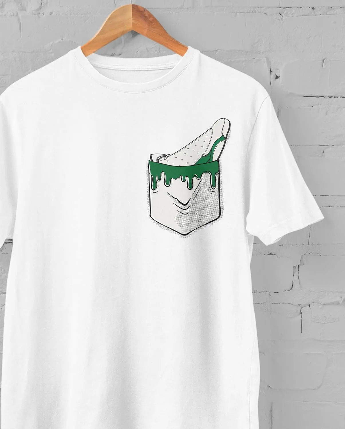 AJ 13 Court of Legends 13s Pine Green Shirt, in Pocket, Shirts Match Sneakers 2D Sneaker T-Shirt Tee