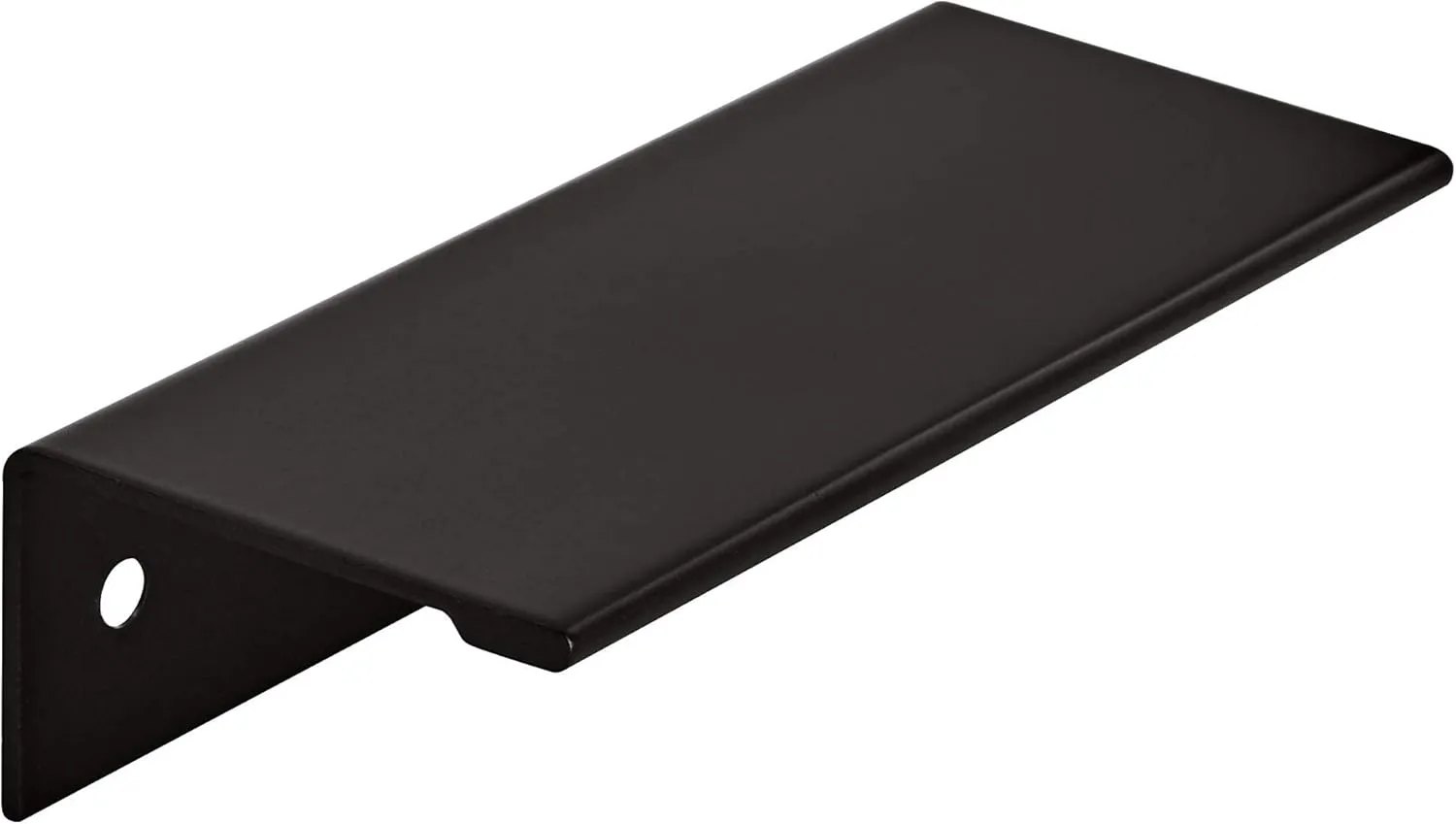 Amerock | Cabinet Pull | Matte Black | 3 inch (76 mm) Center to Center | Edge Pull | 10 Pack | Drawer Pull | Drawer Handle | Cabinet Hardware