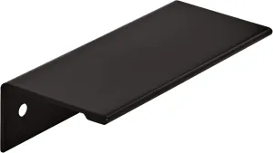 Amerock | Cabinet Pull | Matte Black | 3 inch (76 mm) Center to Center | Edge Pull | 10 Pack | Drawer Pull | Drawer Handle | Cabinet Hardware