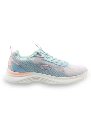 Amp Women’s Knitted Lace-Up Sneakers AW032-LIGHT BLUE