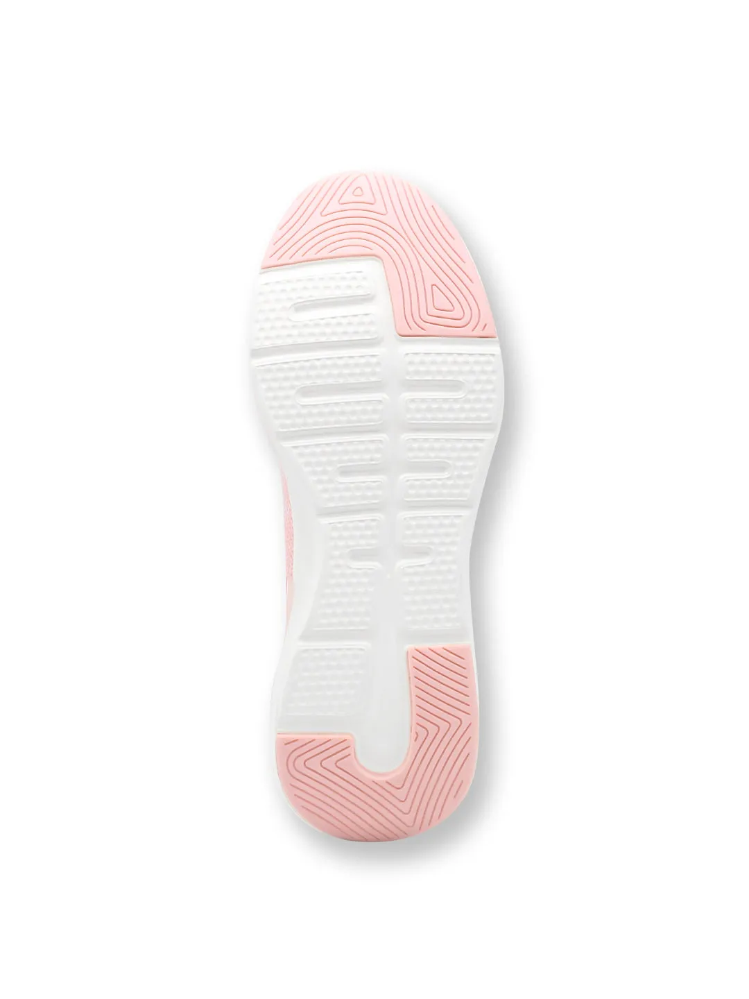 Amp Women’s Knitted Lace-Up Sneakers AW040-PEACH
