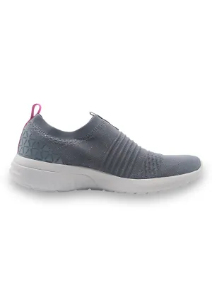 Amp Women’s Knitted Slip-On Sneakers AW028-GREY