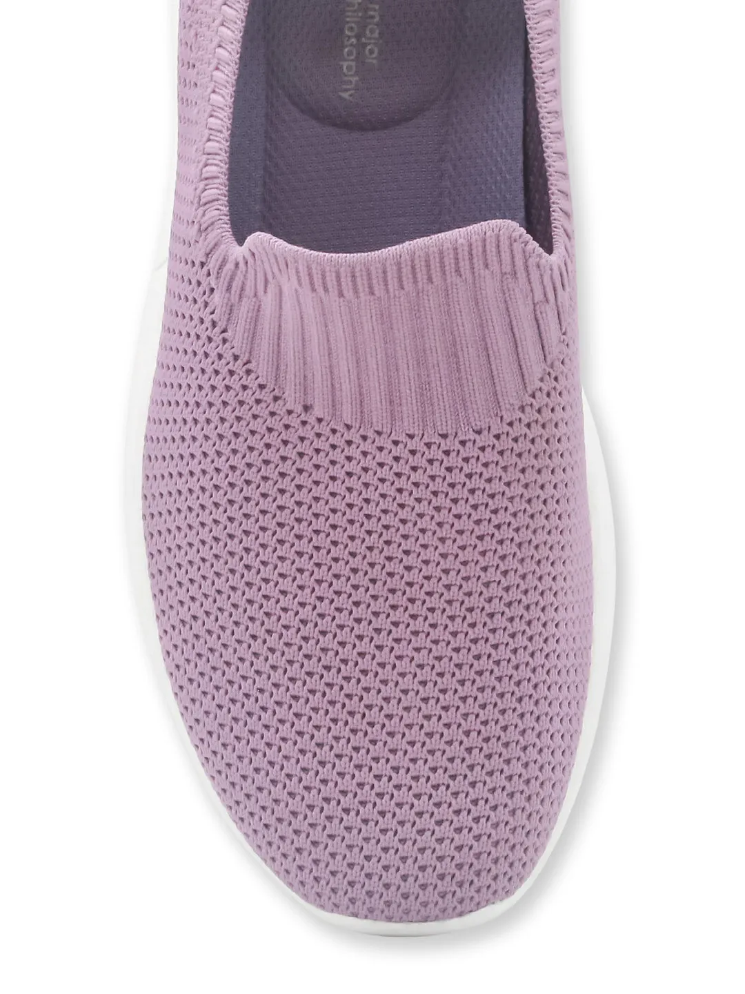 Amp Women’s Knitted Slip-On Sneakers AW034-PURPLE