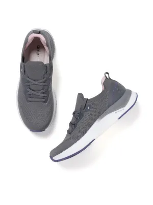 Amp Women’s Knitted Slip-On Sneakers AW059-GREY