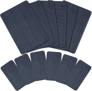 Amylove Pool Safety Cover Patch Kit Swimming Pool Patch Repair Kit Self Adhesive Mesh for Inground Safety Cover, 12 x 8 Inch, 4 x 8 Inch(Navy)