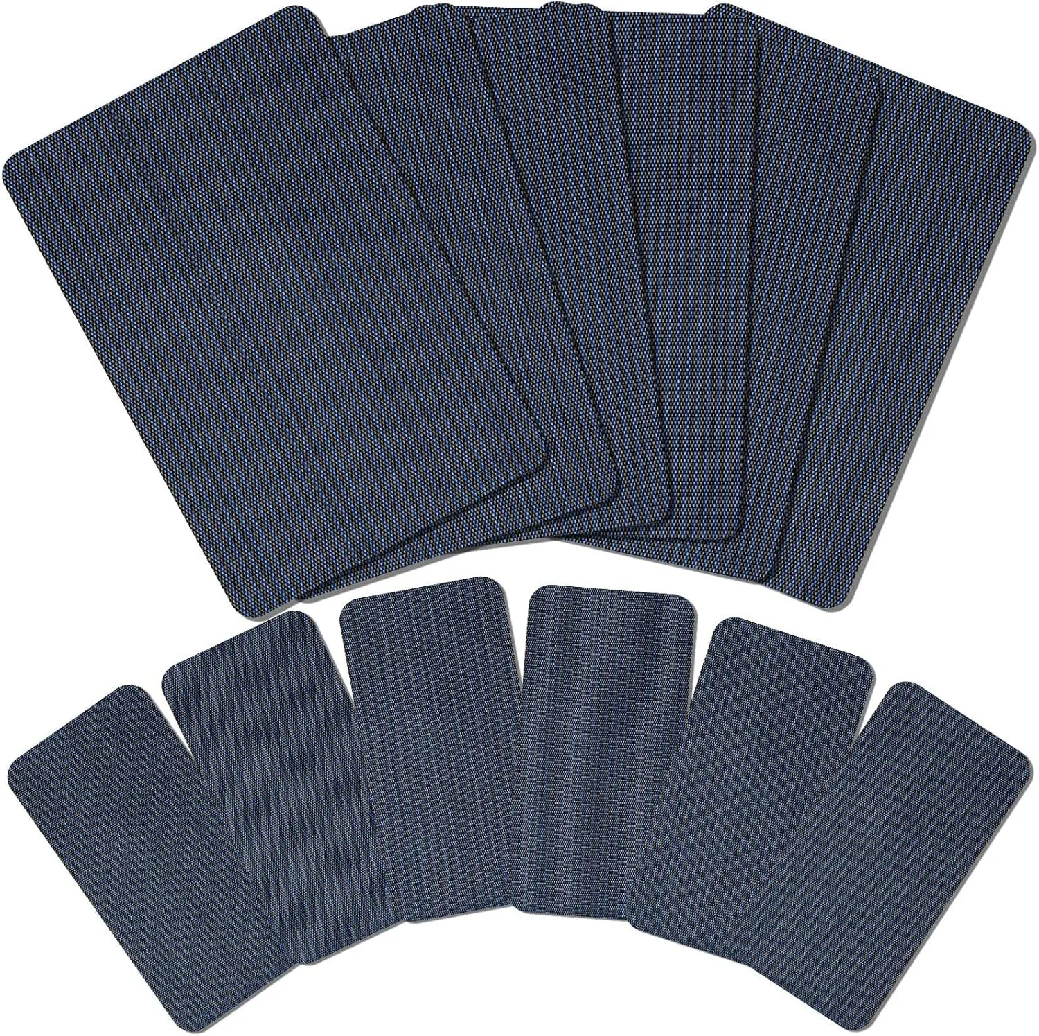 Amylove Pool Safety Cover Patch Kit Swimming Pool Patch Repair Kit Self Adhesive Mesh for Inground Safety Cover, 12 x 8 Inch, 4 x 8 Inch(Navy)