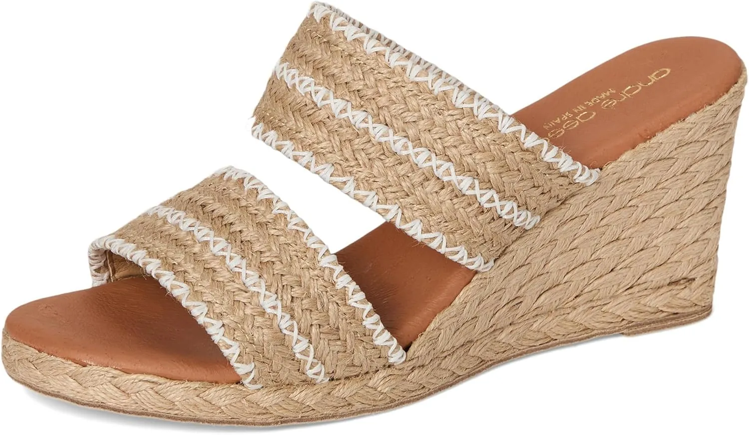 Andre Assous Women's Nolita Raffia Wedge Sandal