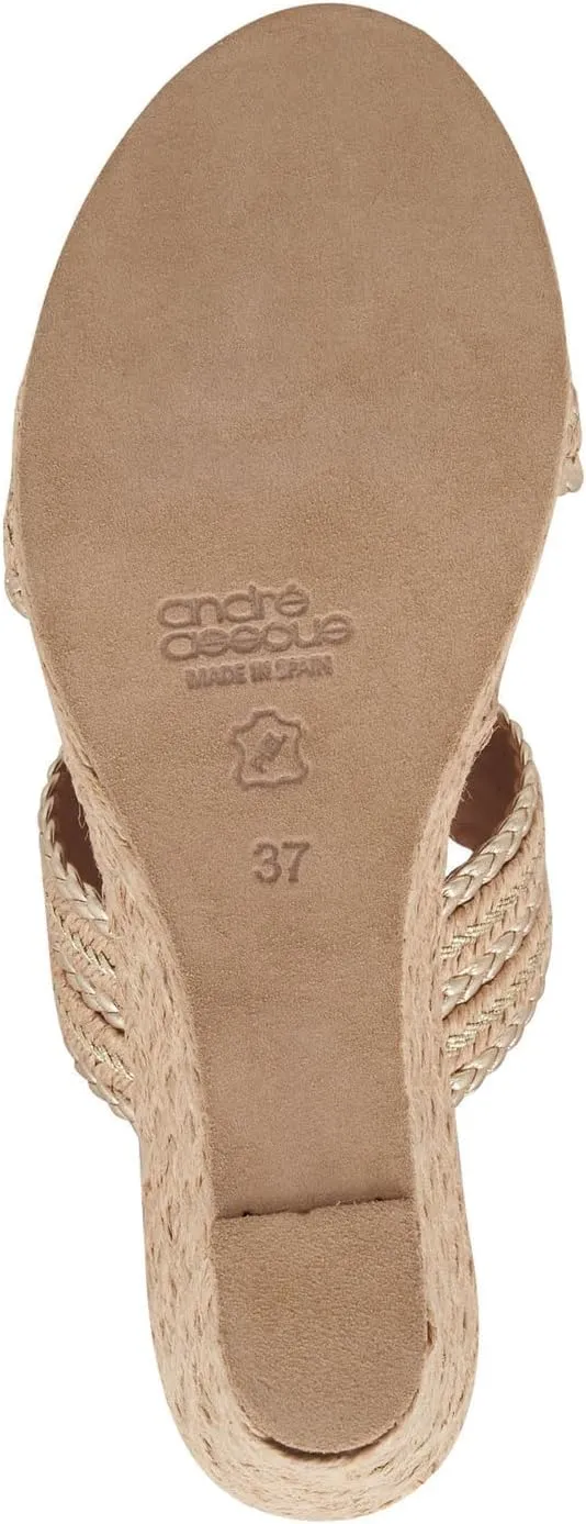 Andre Assous Women's Nolita Raffia Wedge Sandal