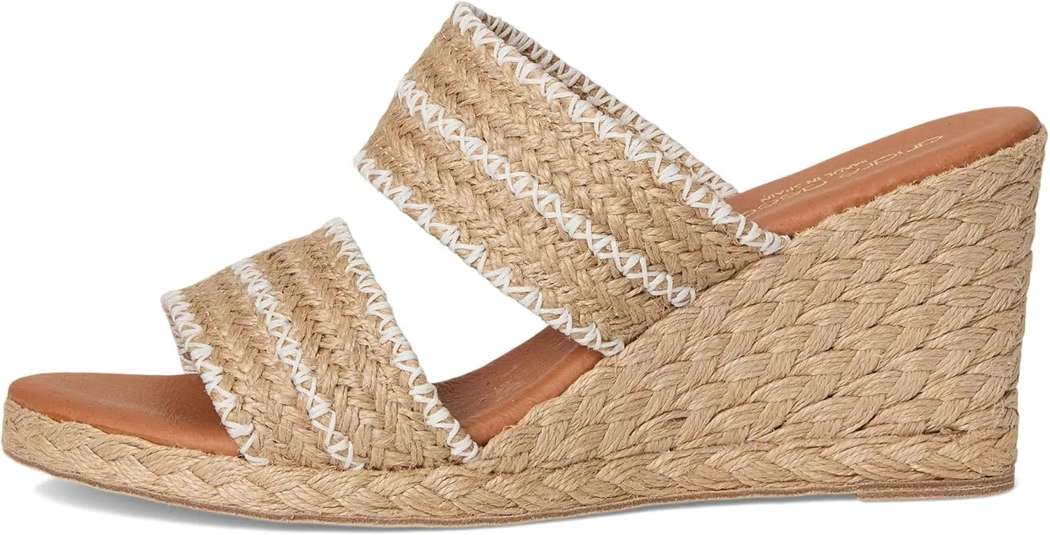 Andre Assous Women's Nolita Raffia Wedge Sandal