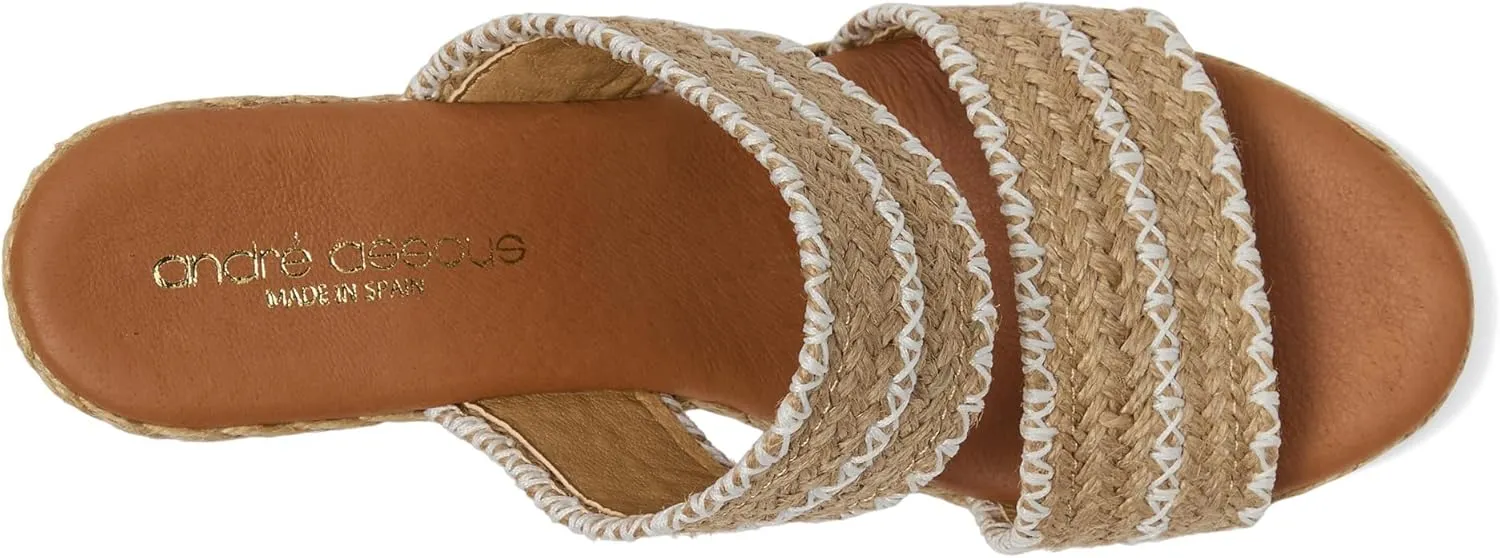 Andre Assous Women's Nolita Raffia Wedge Sandal