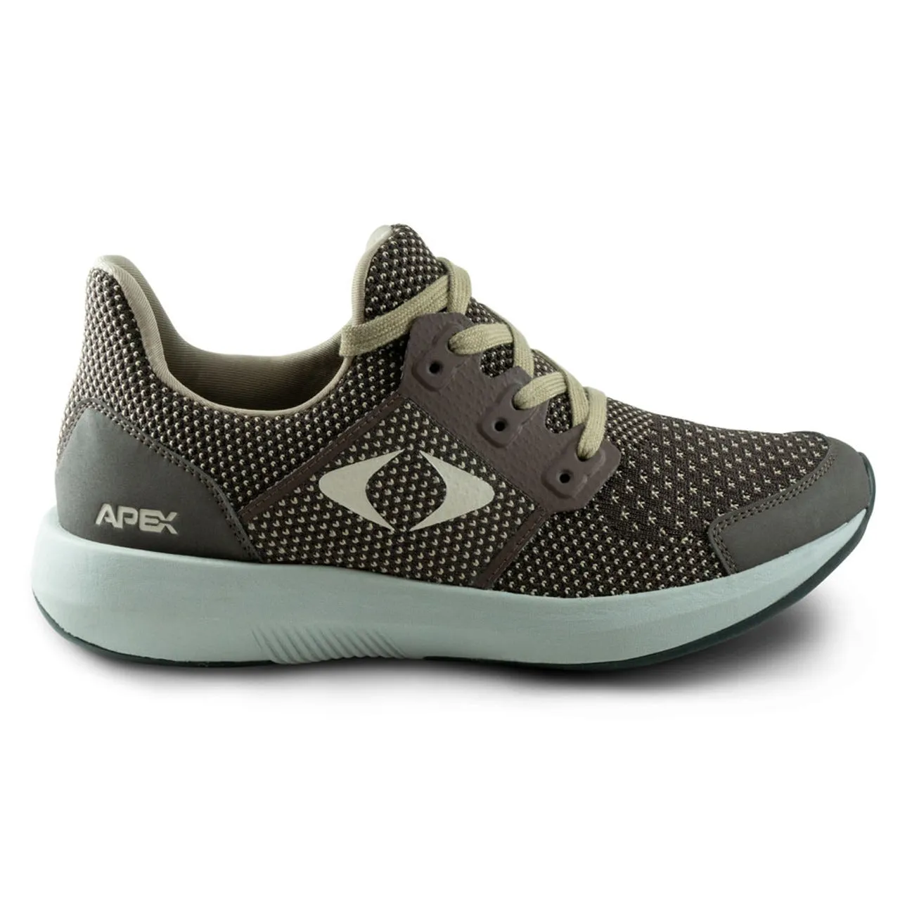 Apexfoot Men's Performance Athletic Sneaker - Brown - Medium (D)
