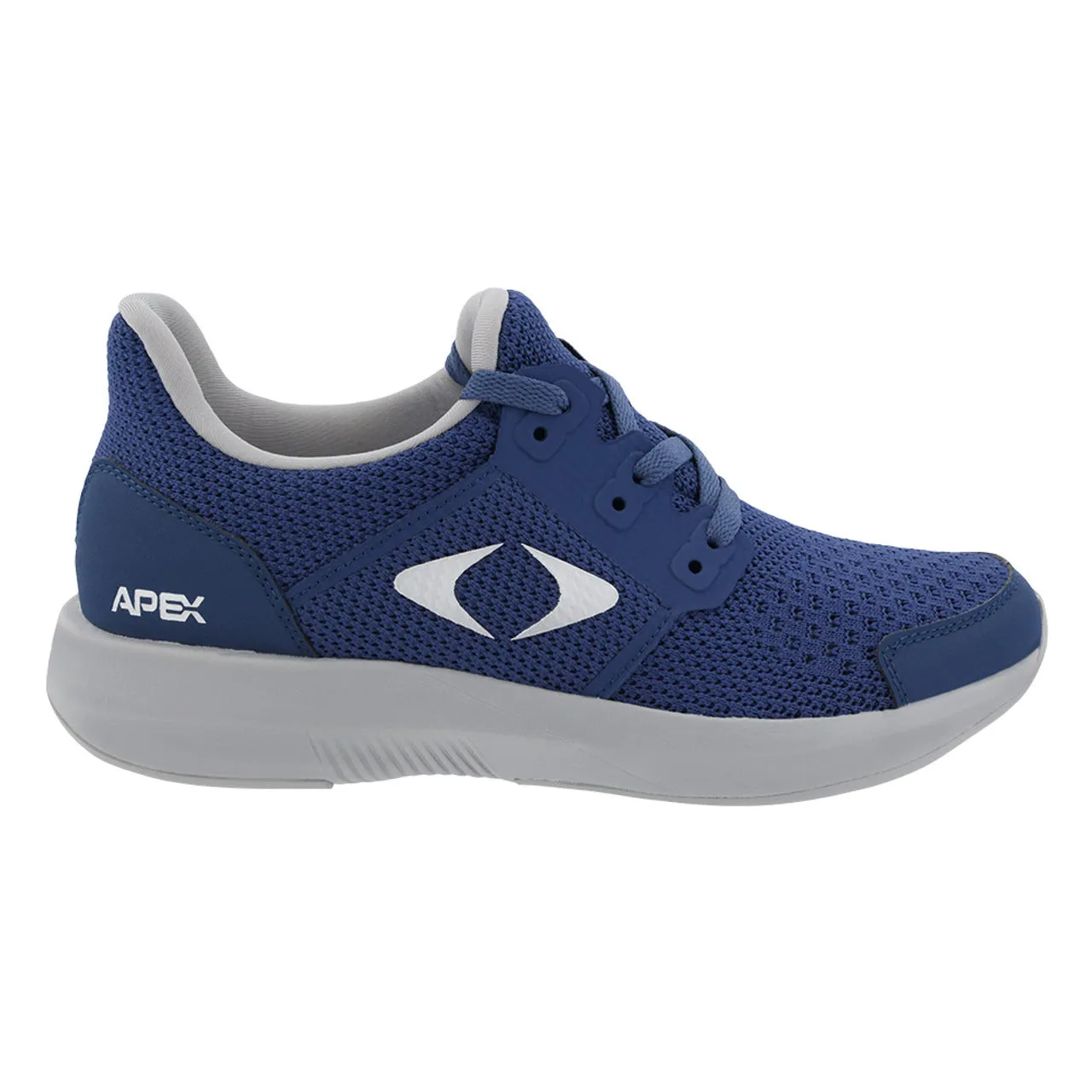 Apexfoot Men's Performance Athletic Sneaker - Navy - X-Wide (4E)
