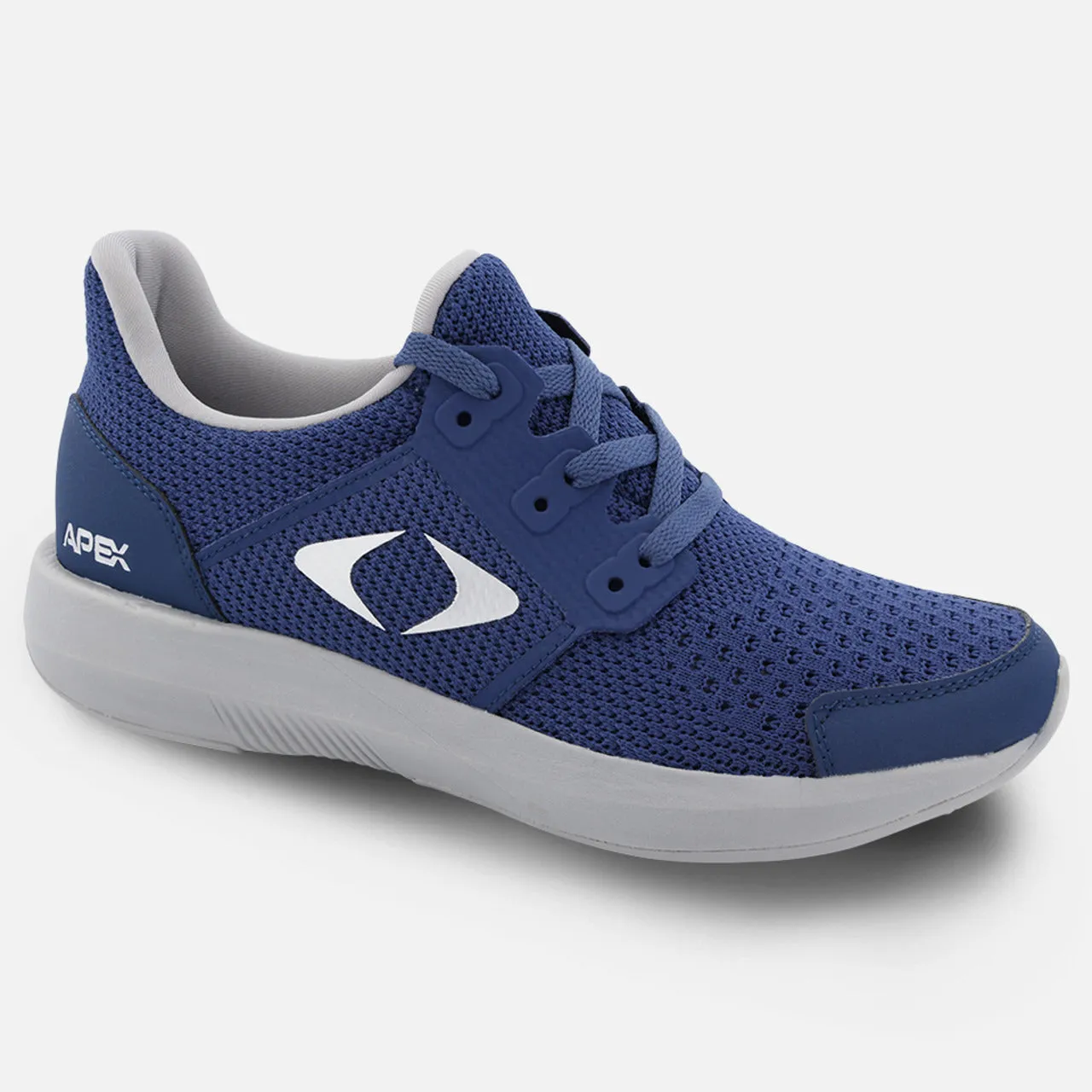 Apexfoot Men's Performance Athletic Sneaker - Navy - X-Wide (4E)