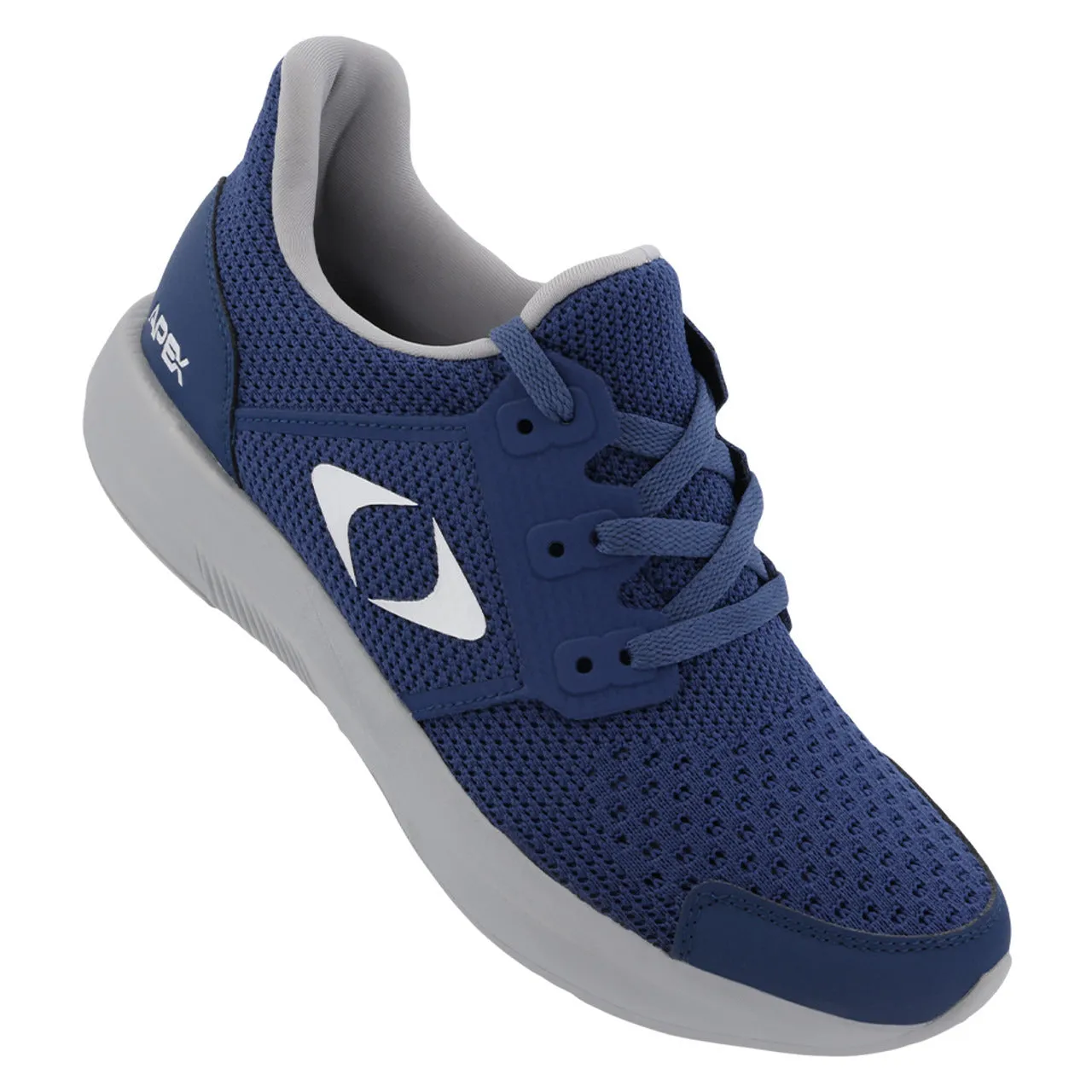 Apexfoot Men's Performance Athletic Sneaker - Navy - X-Wide (4E)