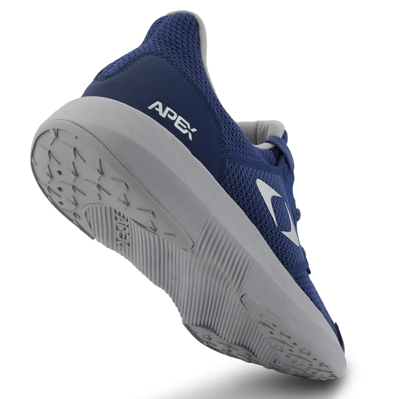 Apexfoot Men's Performance Athletic Sneaker - Navy - X-Wide (4E)