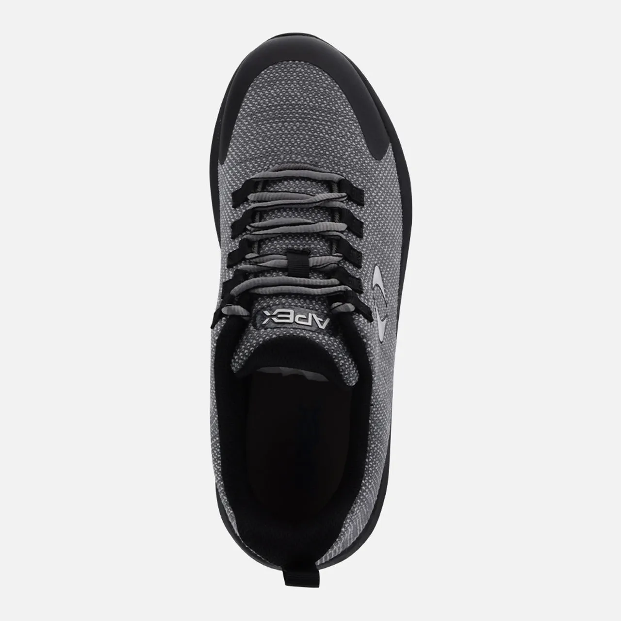 Apexfoot Men's Performance Athletic Sneaker V - Gray - X-Wide (4E)