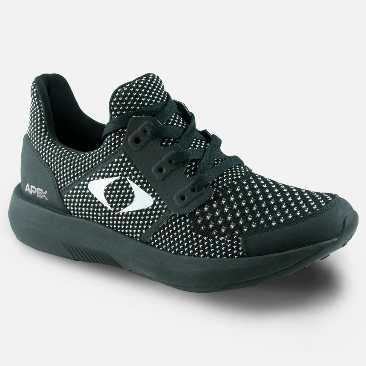 Apexfoot Women's Knit Active Shoe Breeze - Grey-  Medium (B)