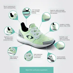 Apexfoot Women's Performance Athletic Sneaker - Mint -  Medium (B)