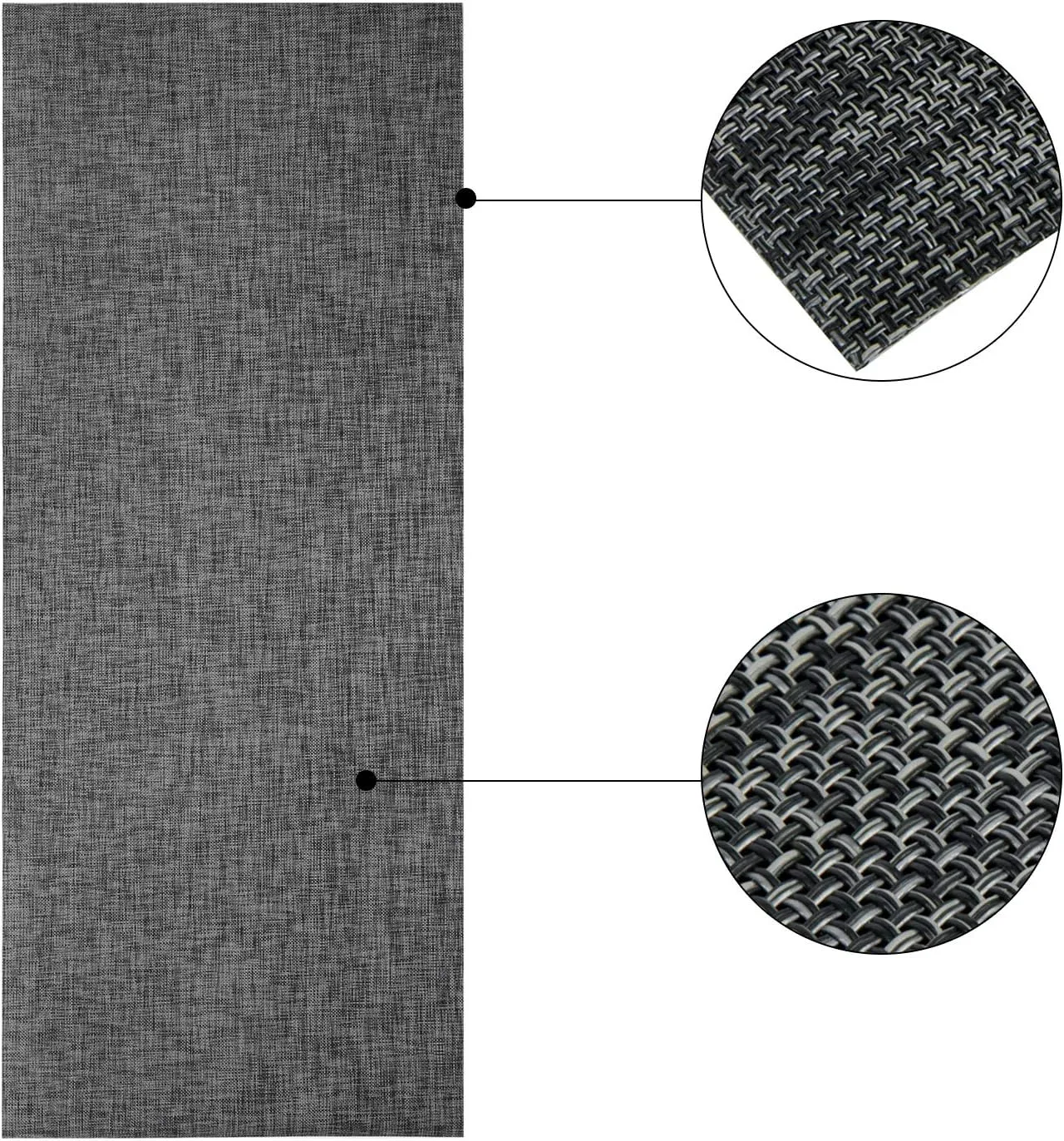 Area Kitchen Rugs Runner for Hallway Laundry Room 24X60X0.12 Inch Indoor/Outdoor Floor Comfort Mats Stain Resistant Non Slip Waterproof Easy Cleaning Rolled Packed