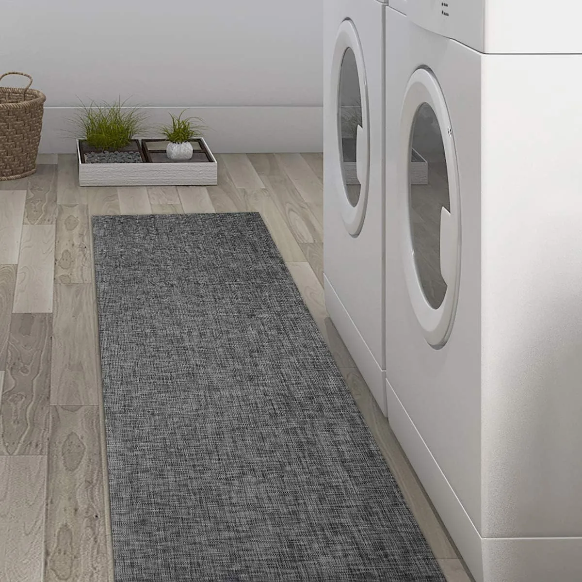 Area Kitchen Rugs Runner for Hallway Laundry Room 24X60X0.12 Inch Indoor/Outdoor Floor Comfort Mats Stain Resistant Non Slip Waterproof Easy Cleaning Rolled Packed