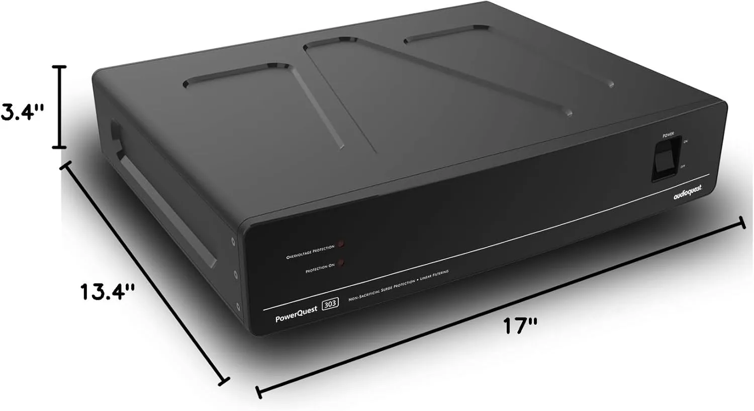 AudioQuest PowerQuest 303 12-Outlet Power Conditioner & Non-Sacrificial Surge Protector - North America