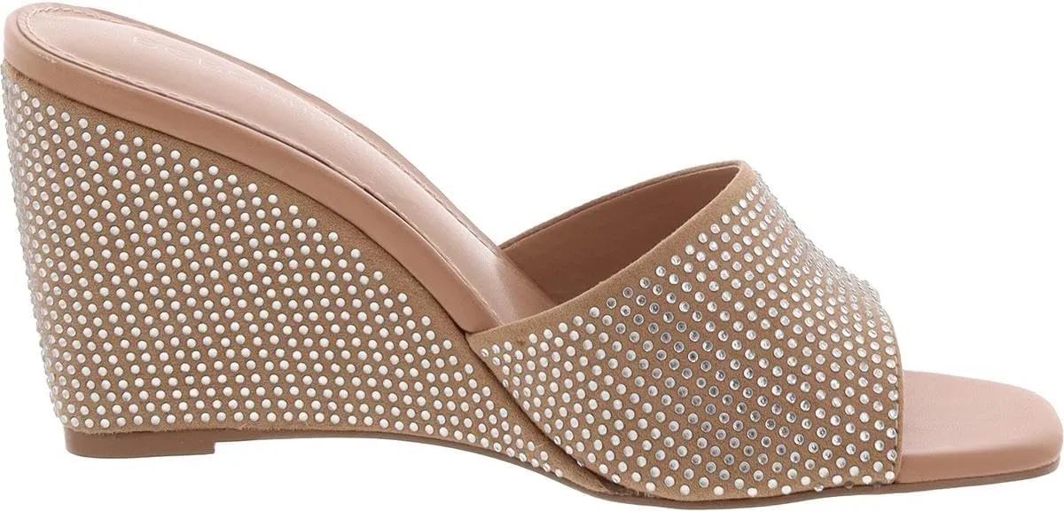BCBGeneration Women's Glam Sliver Wedge Sandal