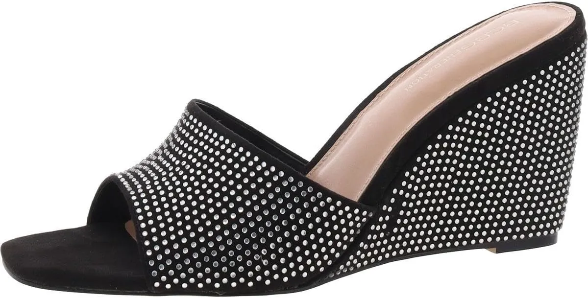 BCBGeneration Women's Glam Sliver Wedge Sandal