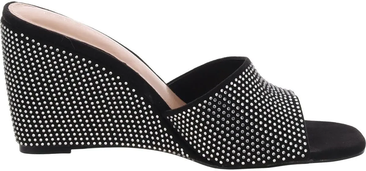 BCBGeneration Women's Glam Sliver Wedge Sandal