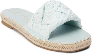 BEACH by Matisse Womens Ivy Espadrille Slide Casual Sandals Casual Low Heel 1-2" - Blue