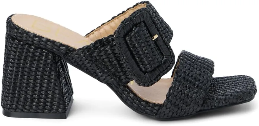 BEACH by Matisse Womens Lucy Block Casual Sandals Casual High Heel 3" & Up - Brown