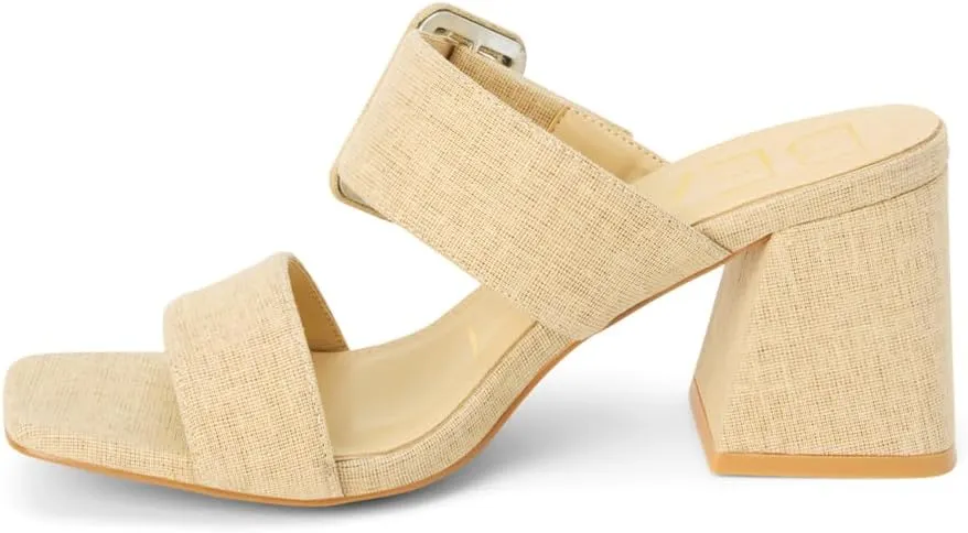 BEACH by Matisse Womens Lucy Block Casual Sandals Casual High Heel 3" & Up - Brown