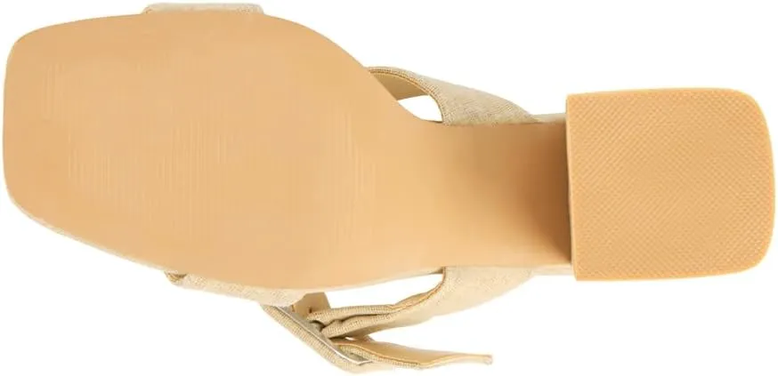 BEACH by Matisse Womens Lucy Block Casual Sandals Casual High Heel 3" & Up - Brown