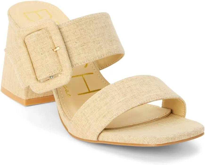 BEACH by Matisse Womens Lucy Block Casual Sandals Casual High Heel 3" & Up - Brown