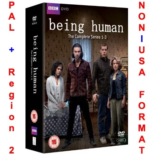 Being Human: Season 1 and 2 and 3 [NON-U.S.A. FORMAT: PAL Region 2 U.K. Import] (Complete Series 1-3 BBC Box Set Collection)