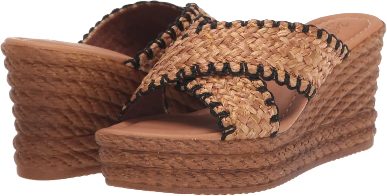 Bella Vita Made in Italy Women's Geo-Italy Wedge Sandal
