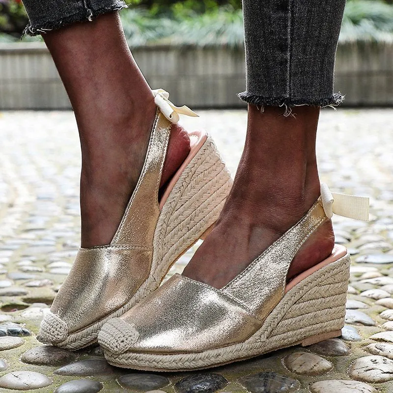 BerriesJam - Slip On Closed Toe Platform Espadrille