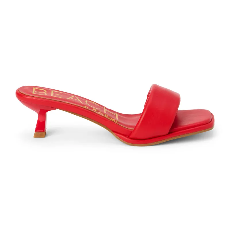 Blondie Heeled Sandal - Red