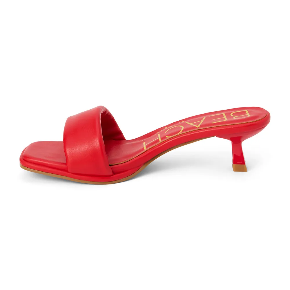 Blondie Heeled Sandal - Red