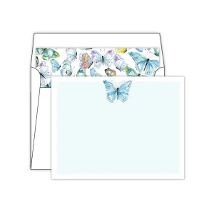 Blue Butterfly Social Set