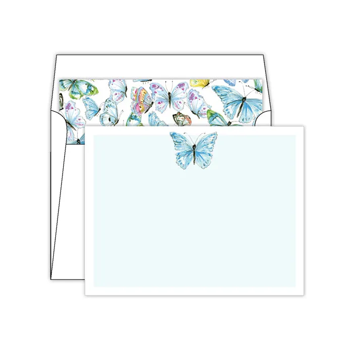 Blue Butterfly Social Set