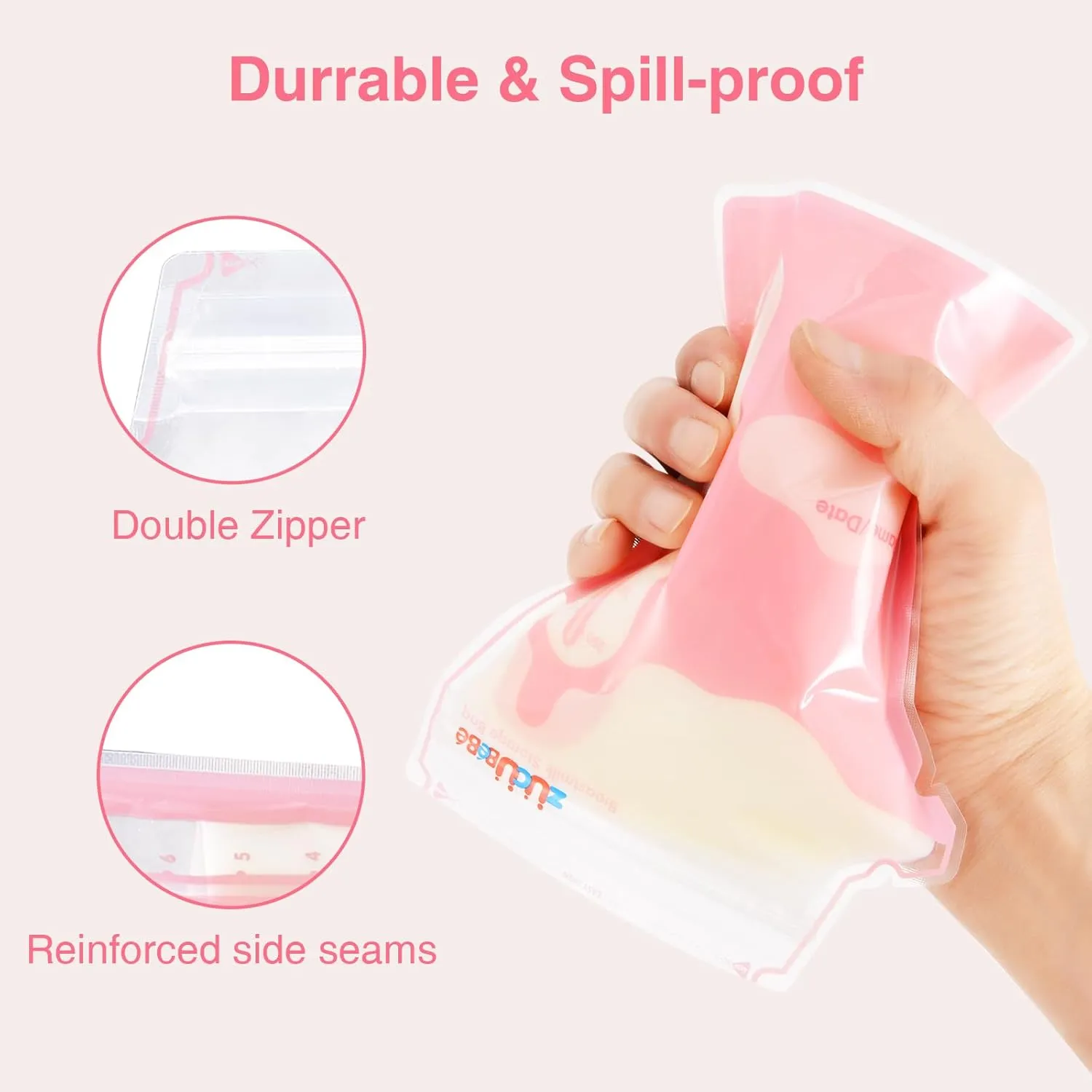 Breastmilk Storage Bags(360 Count)，8oz Milk Storage Bags for Breastfeeding，BPA Free with Easy Pour Spout, Self Standing, for Refrigeration and Freezing