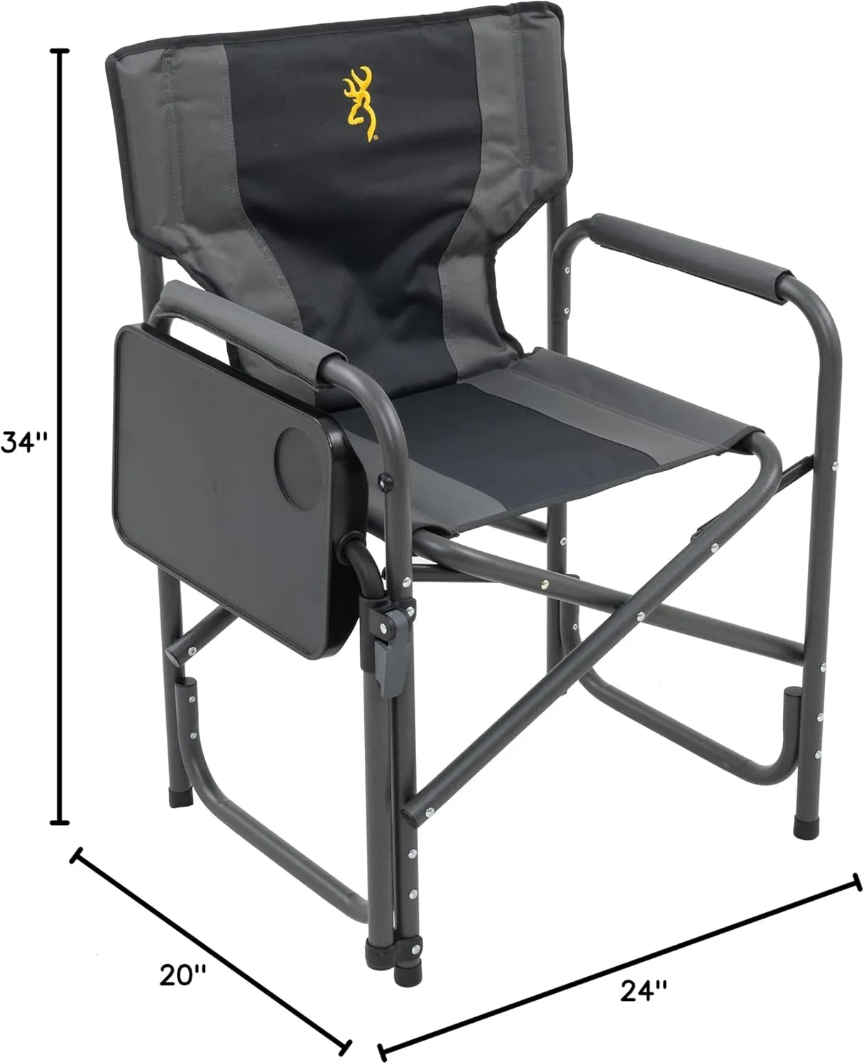 Browning Camping Rimfire Chair, One Size, Charcoal/Gray