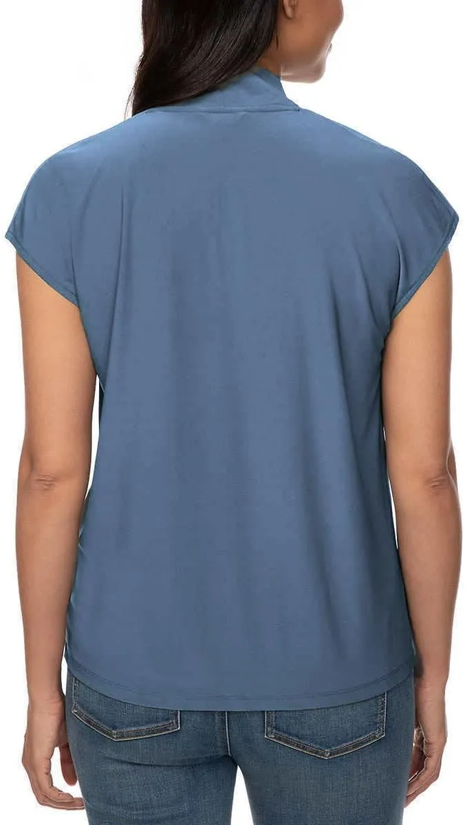 Buffalo David Bitton Ladies' V-Neck Comfort Fit Cap Sleeves Blouse